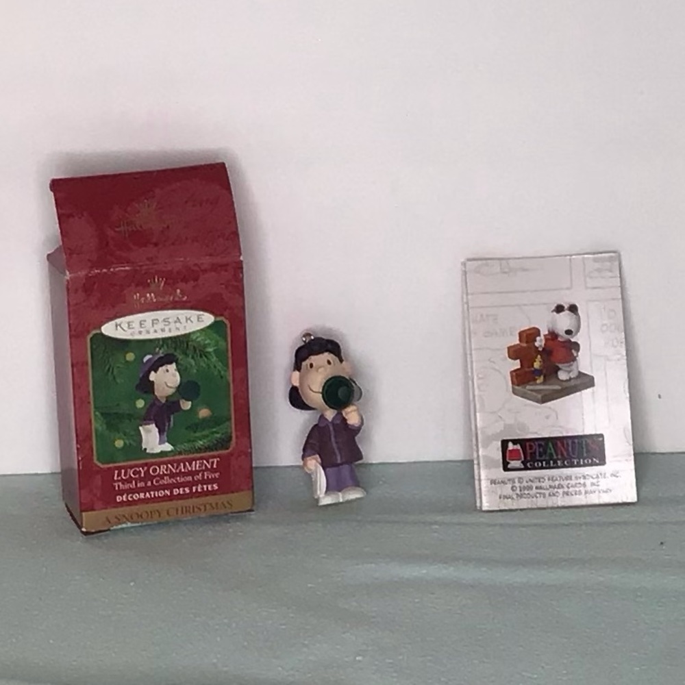Lucy Ornament Third of collection of five Hallmark Keepsake